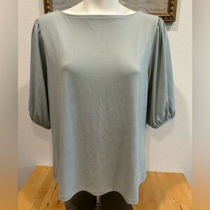 H&M Elegant Women's Soft Green Blouse Sz Large
